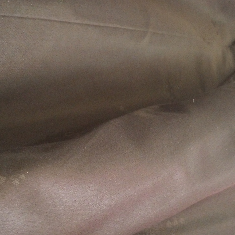 Flemington Fur chocolate brown fur coat with tan mink collar, satin lining - Picture 5 of 6